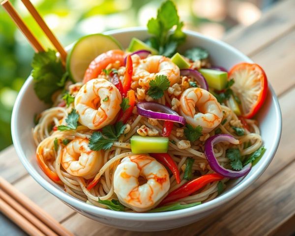 Tasty Thai Seafood Noodle Salad: A Fresh Delight